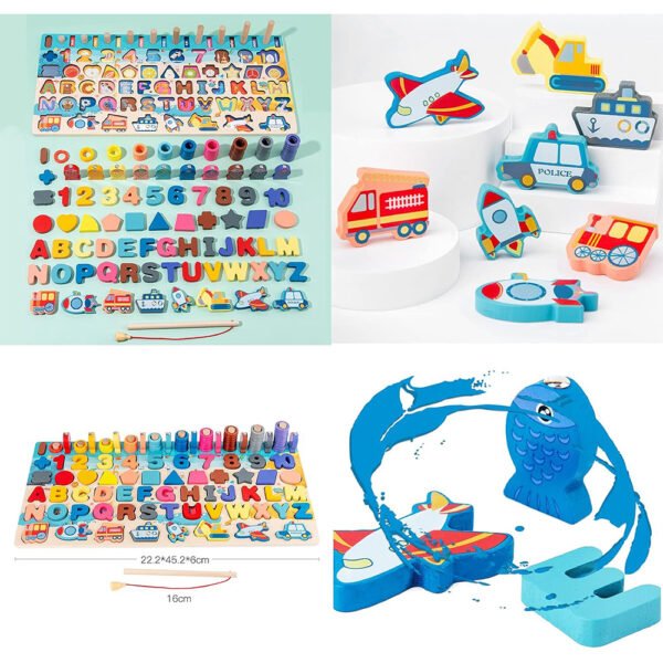 GOOHOMEEY 7 in1 Wooden Puzzles Learning Toy - Image 2